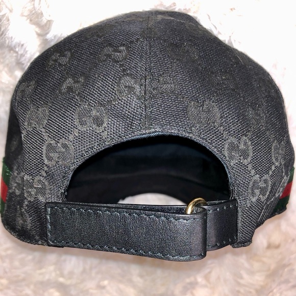 GUCCI ORIGINAL GG CANVAS BASEBALL HAT WITH WEB - Picture 6 of 9